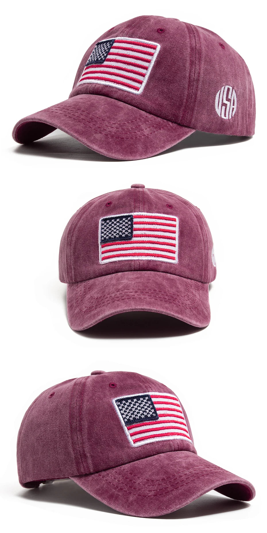 Retro American USA Flag - Cap