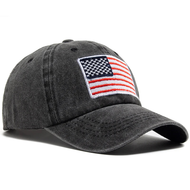 Retro American USA Flag - Cap