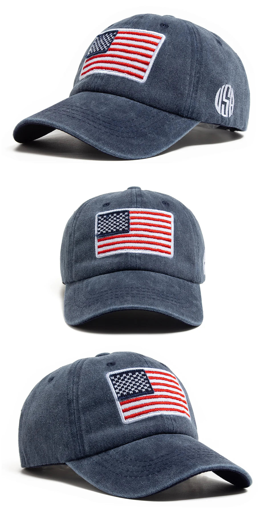 Retro American USA Flag - Cap