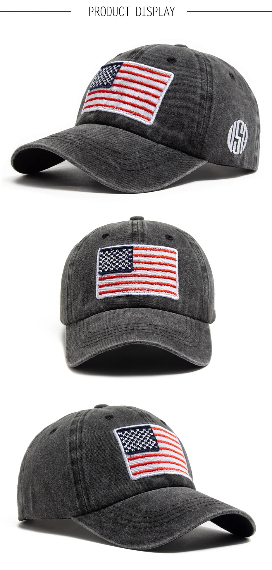 Retro American USA Flag - Cap
