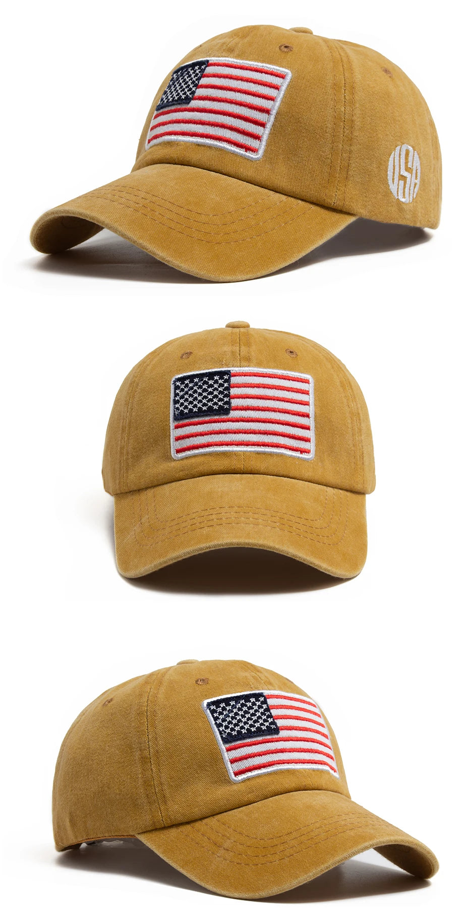 Retro American USA Flag - Cap