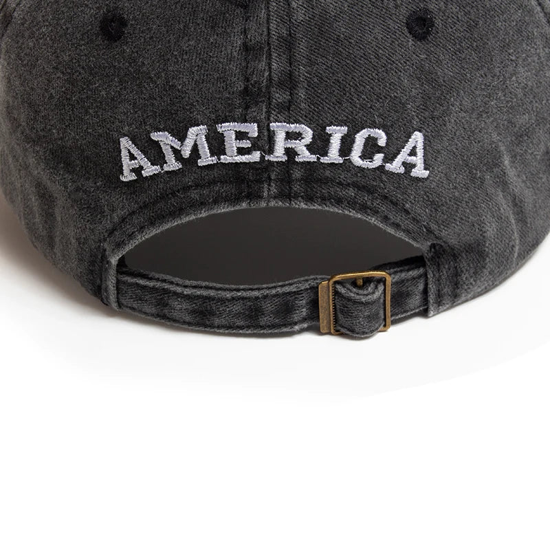 Retro American USA Flag - Cap
