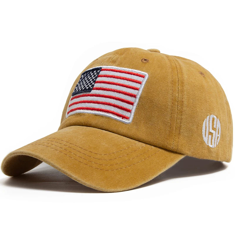 Retro American USA Flag - Cap