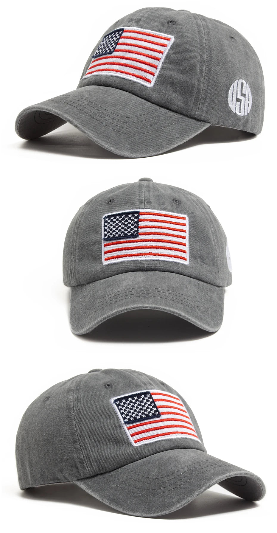 Retro American USA Flag - Cap