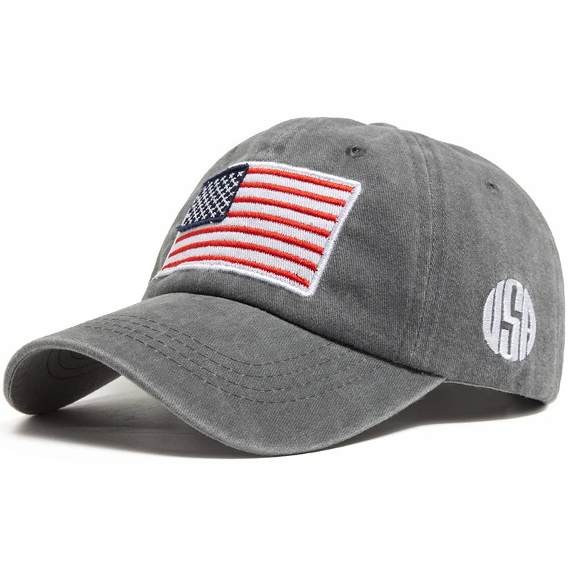 Retro American USA Flag - Cap