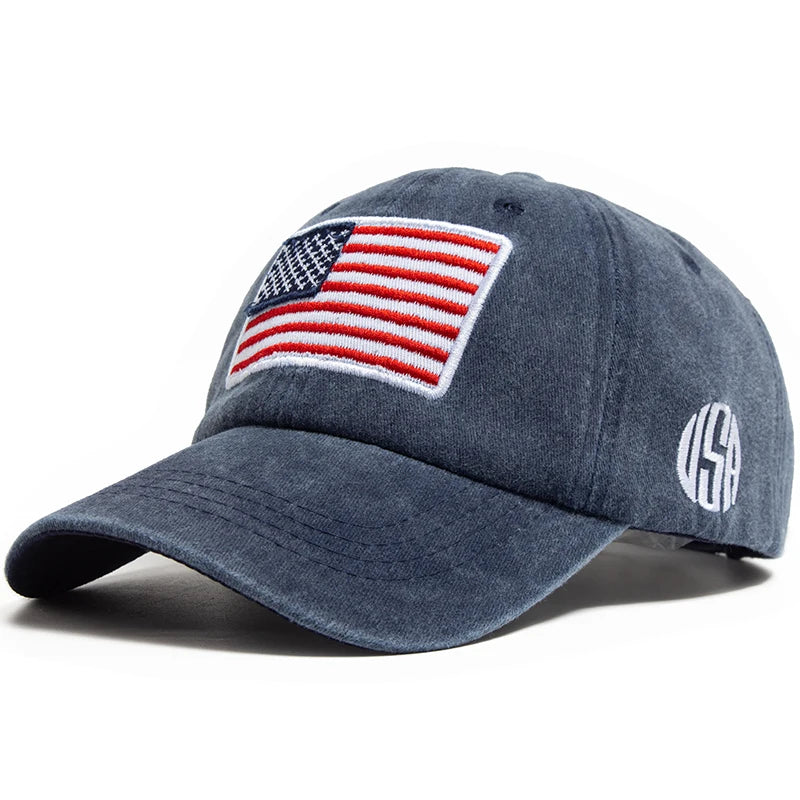 Retro American USA Flag - Cap
